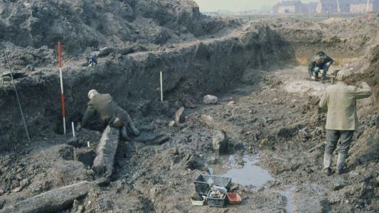 Aftrap archeologisch onderzoek in het Stinspark