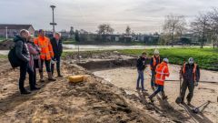 Het archeologisch onderzoek in volle gang